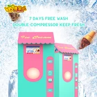 Coin Operated Automatic Soft Ice Cream Vending Machine