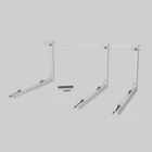 Standard Bracket Wall Large Wall Bracket with 3 Arms Holds Up to 350 Lbs.