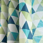 Geometric Colorful triangle Printed Blackout Window Curtains Fabric Drapes Panels For Living Room Bedroom