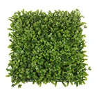 High quality Plastic plants supplier artificial green shrubs plant green grass wall boxwood hedge panel
