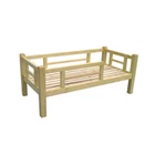 Furniture Wood Kindergarten Furniture Children Solid Pine Toddler Single Bed