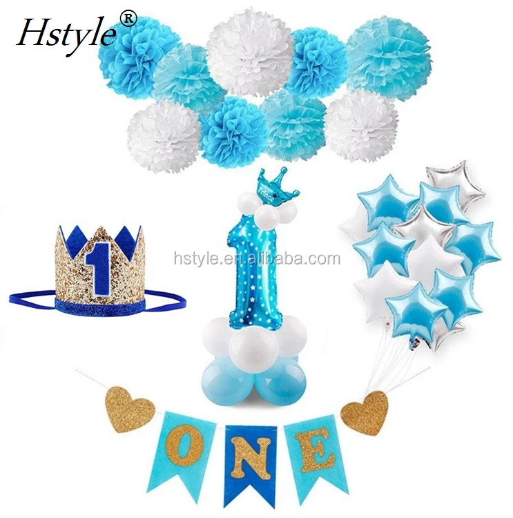 kids birthday party decoration balloon set baby boy girl happy