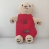A Funny Letter Bear Rattle/cute Bear Animals Toys For Children/plush bear rattle doll toy with BB squeaker