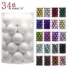 34 ct 4 cm Christmas Ornament Balls for Christmas Tree Decoration