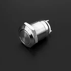 12mm Metal Push Button Switch momentary IP65 Flat head 1NO Waterproof 2 pin Self reset