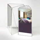 clear table menu display holder acrylic 3 sided