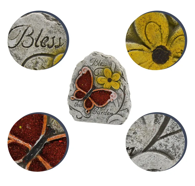 new arrival garden stone tablet decor with butter