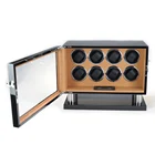 Mdf Viiways Automatic 8 Slots Wolf Winder Watch Box With LCD Control And Lights