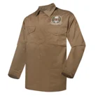 Brown Jacket Military Coat With Fur Liner Brown Army Uniform Tactical Combat Army Winter Jacket For Men