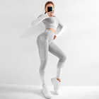 Private Label Yoga Pants Oem Sportswear Seamless Fabric Gym Wear