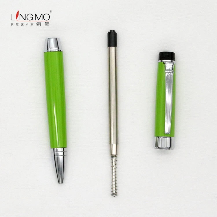 design high quality green color metal ball pen luxury ballpoint