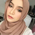 Scarf Scarf Women Hijab Wholesale Jersey 70*180cm Muslim Gold Powder Solid Color Scarf Women Hijab