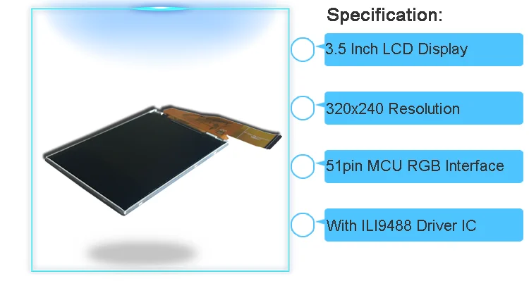 lcd panel with MCU interface