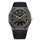Foksy Factory Watch 2020 New OEM logo Stainless Steel Moon Phase Custom Mens Wristwatches
