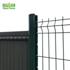 Factory Prices PVC Coated Welded Wire V Mesh Curved 3D Garden Fence For House