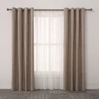 new design texture piece dyed classic home textile curtain set design