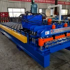 glazed tile aluminium roofing panel making roll forming machine