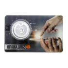 Lowest cost double printing PVC contact smart card with 16 K memory