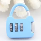 CH-13B CJSJ Cute color wheel handbag 3 digit combination padlock