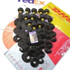 Grade 10A 100 Peruvian body weave human hair extension virgin unprocessed human hair Malaysia body wave