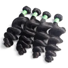 Loose Wave Raw Indian Cuticle Aligned Hair Virgin Human Hair From Very Young Girls, Loose Wave Brazilian Hair Bundle
