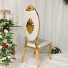 Royal Stainless Steel Cover Luxury Wedding Chair Gold Chairs For Events