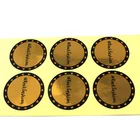 Customised Personalized Logo Gold Foil Adhesive Label Stickers for Cosmetic Products