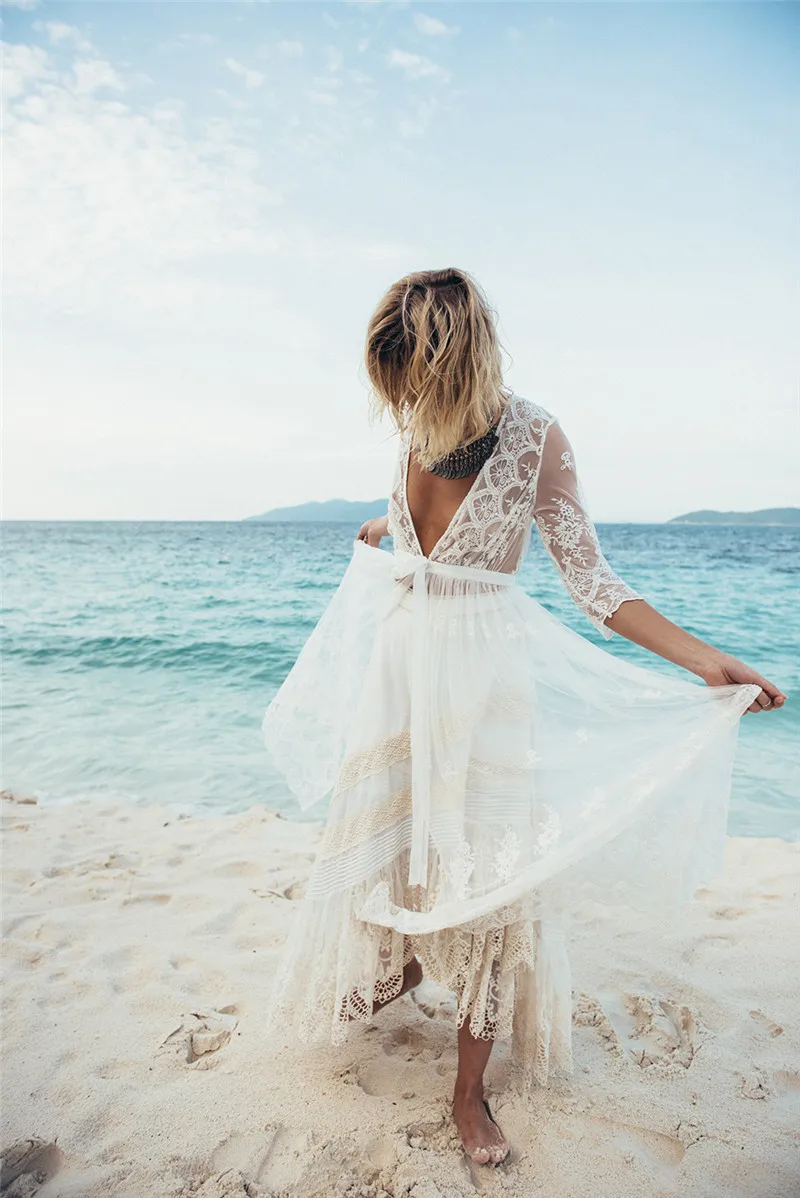 свадебное платье для море