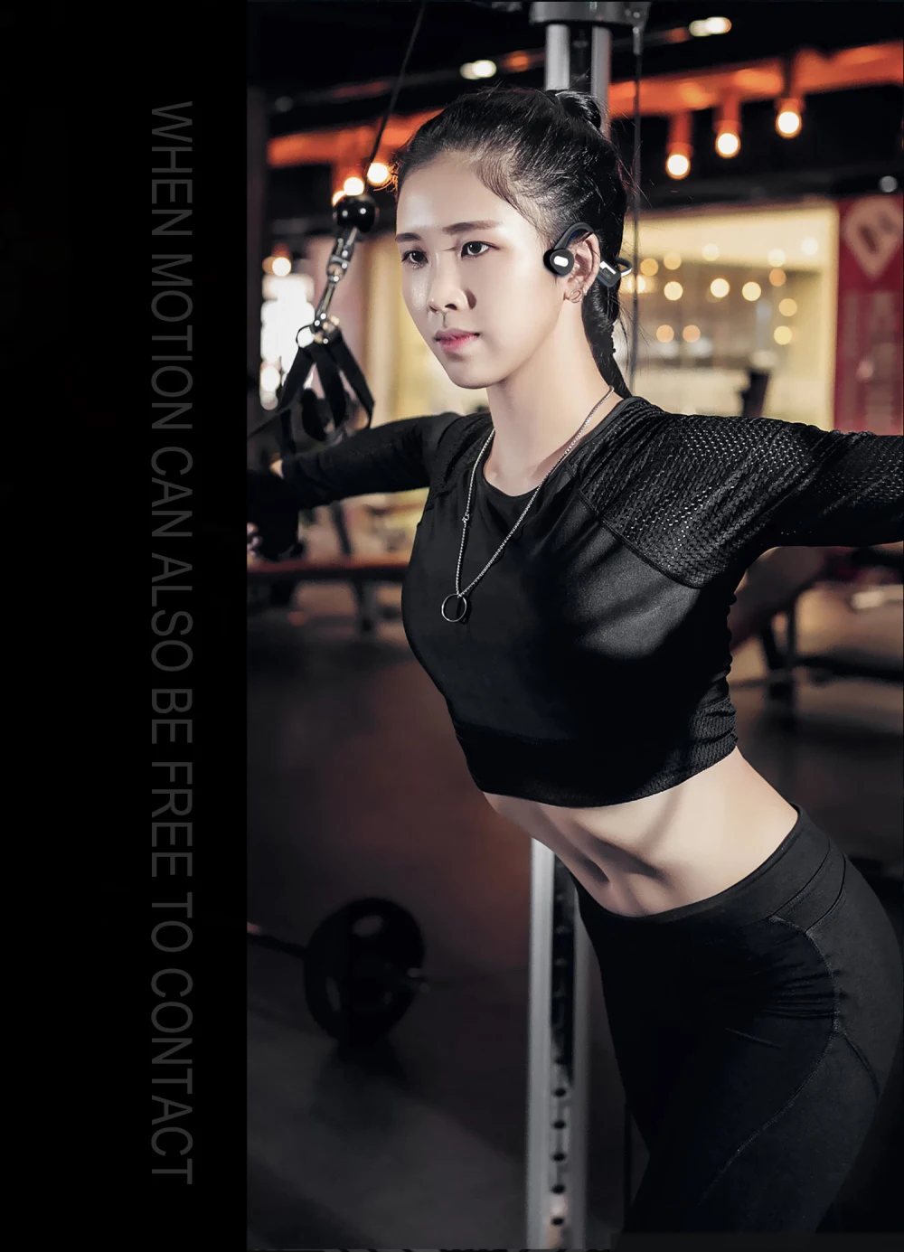 New Mobile Phone Earphone Night Jogger Bone Conduction Wireless Headphone With Reflective Light - ANKUX.COM