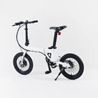 Hottech Ebike 16 inch mini electric bicycle folding aluminum e-bike en15194 folding mid drive electric bicycle