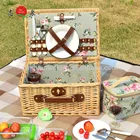 Wicker Baskets Basket Picnic Basket Picnic Storage Rattan Baskets Black Willow Arched Picnic Basket