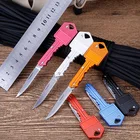 2020 new style survival key knife folding key shaped knife self defense knifes