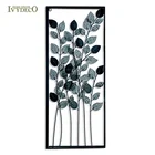 Eco-friendly IVY Home Decorative Contemporary Delicacy Leaf Branch Hanging Metal Wall Art Decor