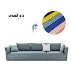 100% polyester linen look plain woven microfiber upholstery sofa fabric