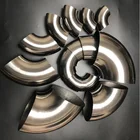thinwall elbow in titanium 76mm Titanium gr2 elbow/bends with 1.2mm for exhaust parts