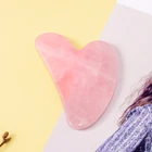 2020 New Arrivals Massage Tool Gua Sha Rose Quartz Facial Beauty Massage Tool NATURAL JADE STONE GUASHA FACIAL TOOLS