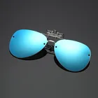 Lightweight Rimless Metal TAC Polarized Optical Frame Clip On Flip Up Sunglasses