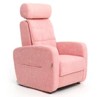 New design pink portable relax shiatsu vibration Angle-adjustable full body massage chair