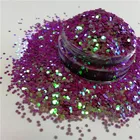 Bulk Polyester Cosmetic Grade Fine Glitter Powder, 1/128 Body Powder Plastic Square Christmas Ornaments Glitter