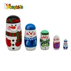 Doll 2020 Hand Paint 5 In 1 Wooden Traditional Russian Doll With Customize W06D151