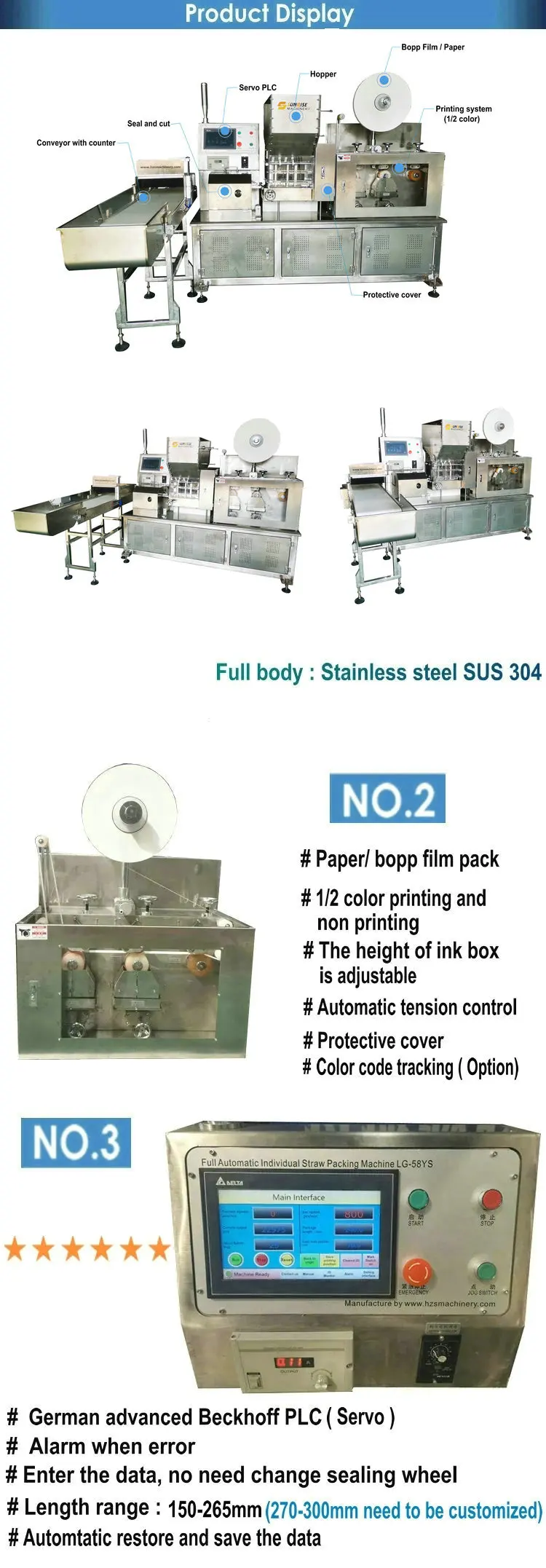 Full Automatic Servo Plc Straw Packing Machine Buy Full Automatic