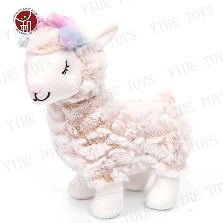 Small Cute White Stuffed Plush Animals Toys Wool Felt Sheep
