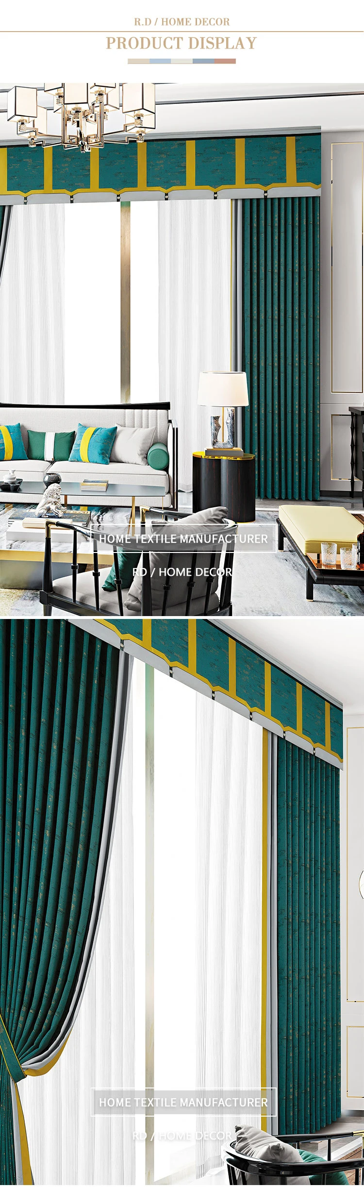 Curtain Fabric 100% Polyester Blackout Fabric