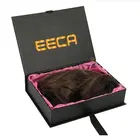 Custom Own Logo Black Magnetic Closure Hair Extension Wig Gift Packaging Cardboard Box Guangdong