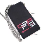 Coin Wallet Card Holder Wallet Custom Printed PU Leather Cellphone Phone Coin Wallet Necklace Card Holders