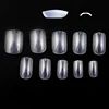 TSZS Nail Art Designs 500 pcs active Transparent Nail Tips Short Square Full Cover ABS Artificial Finger Nails