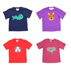 Wholesale kids tops 95% cotton 5% spandex boys shirts high quality boys tops summer applique for football