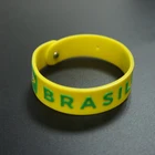Assorted Colors Silicone Bangle Snap Button Bracelet