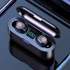 送料無料防水タッチ bluetooth イヤホンワイヤレスノイズキャンセル耳のヘッドフォンで 2000 mah powerbank 電話の充電