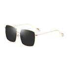Square color change thin frame pink sunglasses kids children shades